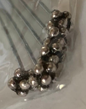 Prismenstift mit Schmuckkopf Blume, altplatin